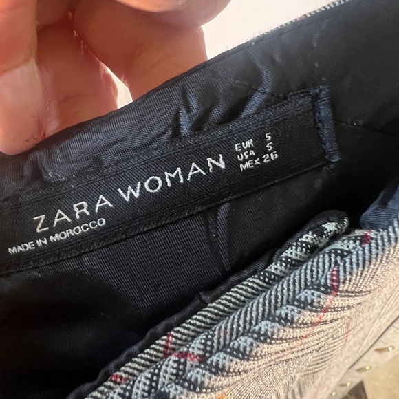 NWOT ZARA WOMAN PLAID DRESS PANTS - Picture 4 of 4